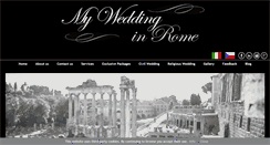 Desktop Screenshot of myweddinginrome.com